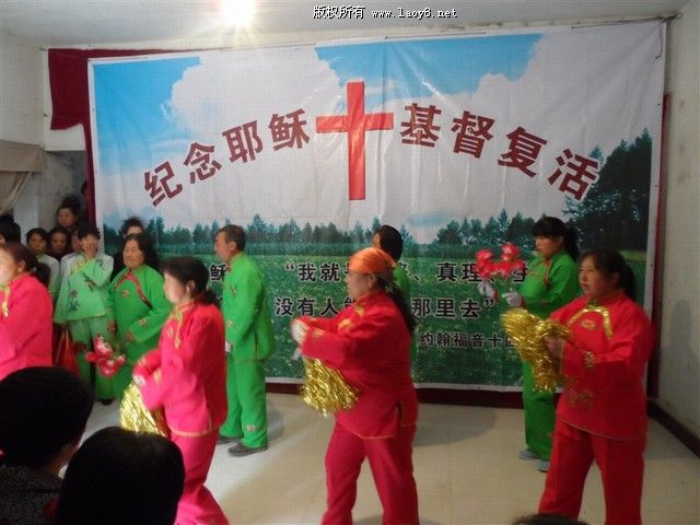 王寨聚会点舞蹈《向耶和华唱新歌》宣化社区二人唱《信耶稣就是好》